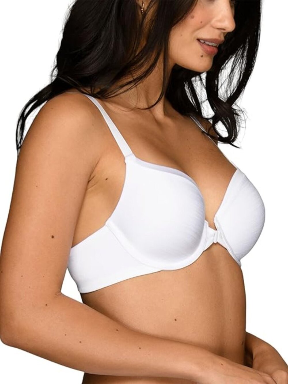 Vanity Fair Bra White Front Closure 34D NWT